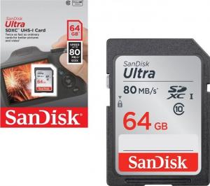 Karta SanDisk Ultra SDXC 64 GB Class 10 UHS-I/U1  (SDSDUN4-064G-GN6IN) 1