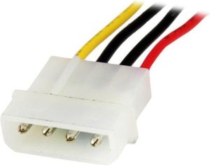 StarTech Molex - Molex, 0.3m, Wielokolorowy (LP4POWEXT12) 2