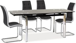 Selsey Stół rozkładany Estrada 120-180x80 cm czarny 2