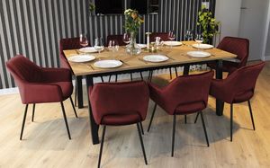 Selsey Stół Brighton 180x95 cm blat w jodełkę 2