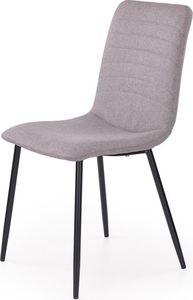 Selsey Krzesło tapicerowane Haldan szare na smukłych nogach 1
