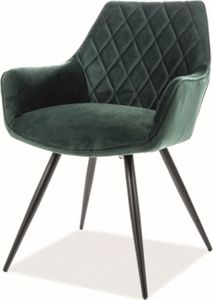 Selsey Krzesło tapicerowane Linesi zielony 1