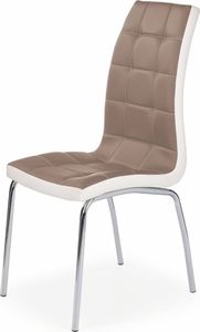 Selsey Krzesło tapicerowane Salta cappucino-białe 1