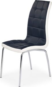 Selsey Krzesło tapicerowane Salta czarno-białe 1