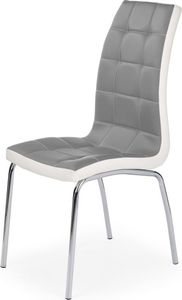 Selsey Krzesło tapicerowane Salta szaro-białe 1
