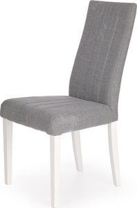 Selsey Krzesło tapicerowane Stepani białe z szarym 1