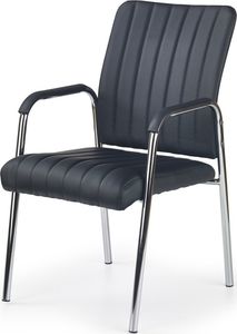 Selsey Krzesło tapicerowane Mondello czarna ekoskóra 1