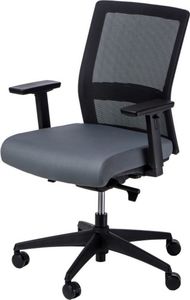 Krzesło biurowe Selsey Fotel biurowy Panav czarno-szary z obrotowym siedziskiem 1