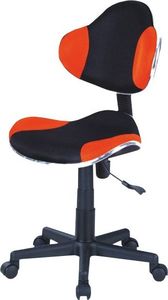 Krzesło biurowe Selsey Morild Czarno-pomarańczowy 1