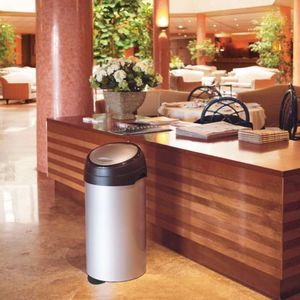 Kosz na śmieci Selsey na pedał srebrny 2