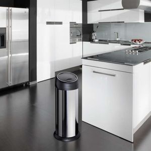 Kosz na śmieci Selsey na pedał srebrny 2