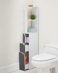 Selsey Regał łazienkowy Carinda, szary 2