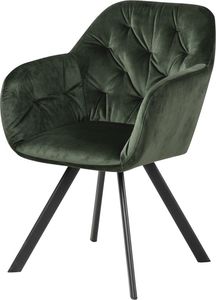 Selsey Krzesło tapicerowane Elestren zielony welur z funkcją auto-return 1