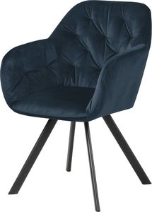Selsey Krzesło tapicerowane Elestren niebieski welur z funkcją auto-return 1