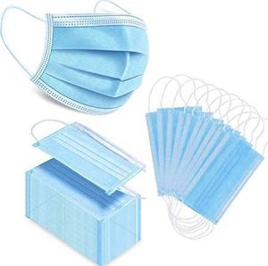 Zestaw 50x jednorazowa 3 warstwowa maska maseczka maseczki maski ochronna na twarz uniwersalny (59946-uniw) - 59946-uniw 4