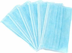 Zestaw 50x jednorazowa 3 warstwowa maska maseczka maseczki maski ochronna na twarz uniwersalny (59946-uniw) - 59946-uniw 7