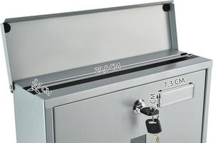 Malatec Skrzynka na listy srebrna 13