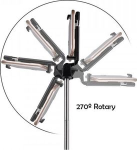 Selfie stick Selfie Stick Tripod K07 statyw z pilotem bluetooth / bezprzewodowy uchwyt kijek do zdjęć czarny () - 5903396033605 5