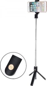 Selfie stick Selfie Stick Tripod K07 statyw z pilotem bluetooth / bezprzewodowy uchwyt kijek do zdjęć czarny () - 5903396033605 8