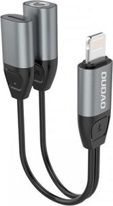 Adapter USB Dudao L17i Lightning - Jack 3.5mm + Lightning Szary  (dudao_20201019165102) 1