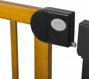 Ricokids Barierka bramka zabezpieczająca: metal + drewno, czarna 4