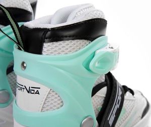 Rolki SportVida SV-LG0045 z wymienną płozą regulowane białe r. 39-42 5