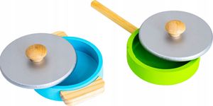 VimToys Duża różowa drewniana kuchnia dla dzieci + akcesoria kuchenne 5