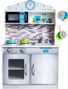 VimToys Duża drewniana kuchnia dla dzieci + akcesoria kuchenne 2