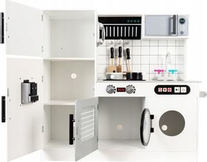 VimToys Ogromna drewniana kuchnia dla dzieci + akcesoria + dźwięki + led 2