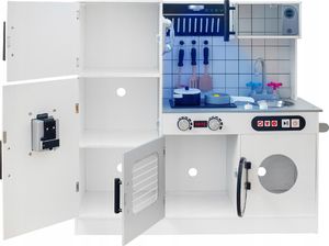 VimToys Ogromna drewniana kuchnia dla dzieci + akcesoria + dźwięki + led 3