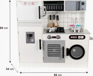 VimToys Ogromna drewniana kuchnia dla dzieci + akcesoria + dźwięki + led 5