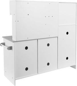 VimToys Ogromna drewniana kuchnia dla dzieci + akcesoria + dźwięki + led 9