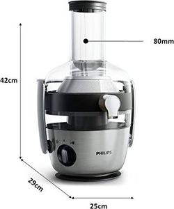 Sokowirówka Philips Sokowirówka Philips HR1921 / 20 (1100 W, FiberBoost, technologia QuickClean, funkcja wstępnego płukania) stal nierdzewna 4