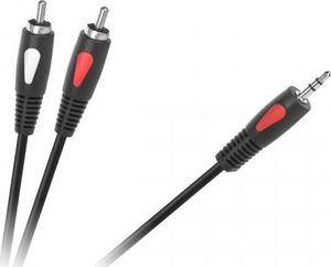 Kabel Cabletech Jack 3.5mm - RCA (Cinch) x2 1m czarny (KPO4004-1.0) 1
