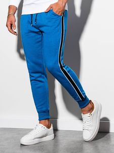 Ombre Spodnie męskie dresowe P898 - niebieskie L 1