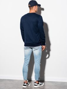 Ombre Bluza męska bez kaptura B978 granatowa S 4