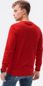 Ombre Bluza męska bez kaptura B978 czerwona L 4