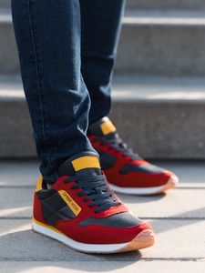 Ombre Buty męskie sneakersy T310 - czerwone 43 1