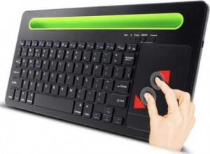 Klawiatura Pan i Pani Gadżet Touchpad Bezprzewodowa Czarna US (BK230TF) 3