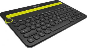 Klawiatura Logitech K480 Bezprzewodowa Czarno-żółta US (920-006342) 2