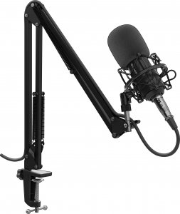 Mikrofon Genesis Radium 300 XLR Statyw, popfiltr (NGM-1695) 2