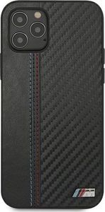 BMW Etui BMW BMHCP12MMCARBK iPhone 12/12 Pro 6,1" czarny/black hardcase M Collection PU Carbon Stripe 3
