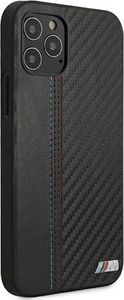 BMW Etui BMW BMHCP12MMCARBK iPhone 12/12 Pro 6,1" czarny/black hardcase M Collection PU Carbon Stripe 4