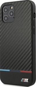 BMW Etui BMW BMHCP12LPUCARTCBK iPhone 12 Pro Max 6,7" czarny/black hardcase M Collection PU Carbon Stripe 2