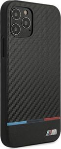 BMW Etui BMW BMHCP12LPUCARTCBK iPhone 12 Pro Max 6,7" czarny/black hardcase M Collection PU Carbon Stripe 3