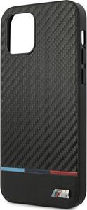 BMW Etui BMW BMHCP12LPUCARTCBK iPhone 12 Pro Max 6,7" czarny/black hardcase M Collection PU Carbon Stripe 5