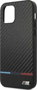 BMW Etui BMW BMHCP12MPUCARTCBK iPhone 12/12 Pro 6,1" czarny/black hardcase M Collection PU Carbon Stripe 5