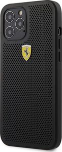 Ferrari Ferrari FESPEHCP12LBK iPhone 12 Pro Max 6,7" czarny/black hardcase On Track Perforated 1