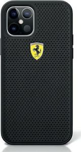 Ferrari Ferrari FESPEHCP12MBK iPhone 12/12 Pro 6,1" czarny/black hardcase On Track Perforated 1