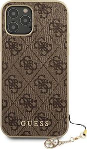Guess Guess GUHCP12MGF4GBR iPhone 12/12 Pro 6,1" brązowy/brown hardcase 4G Charms Collection 3